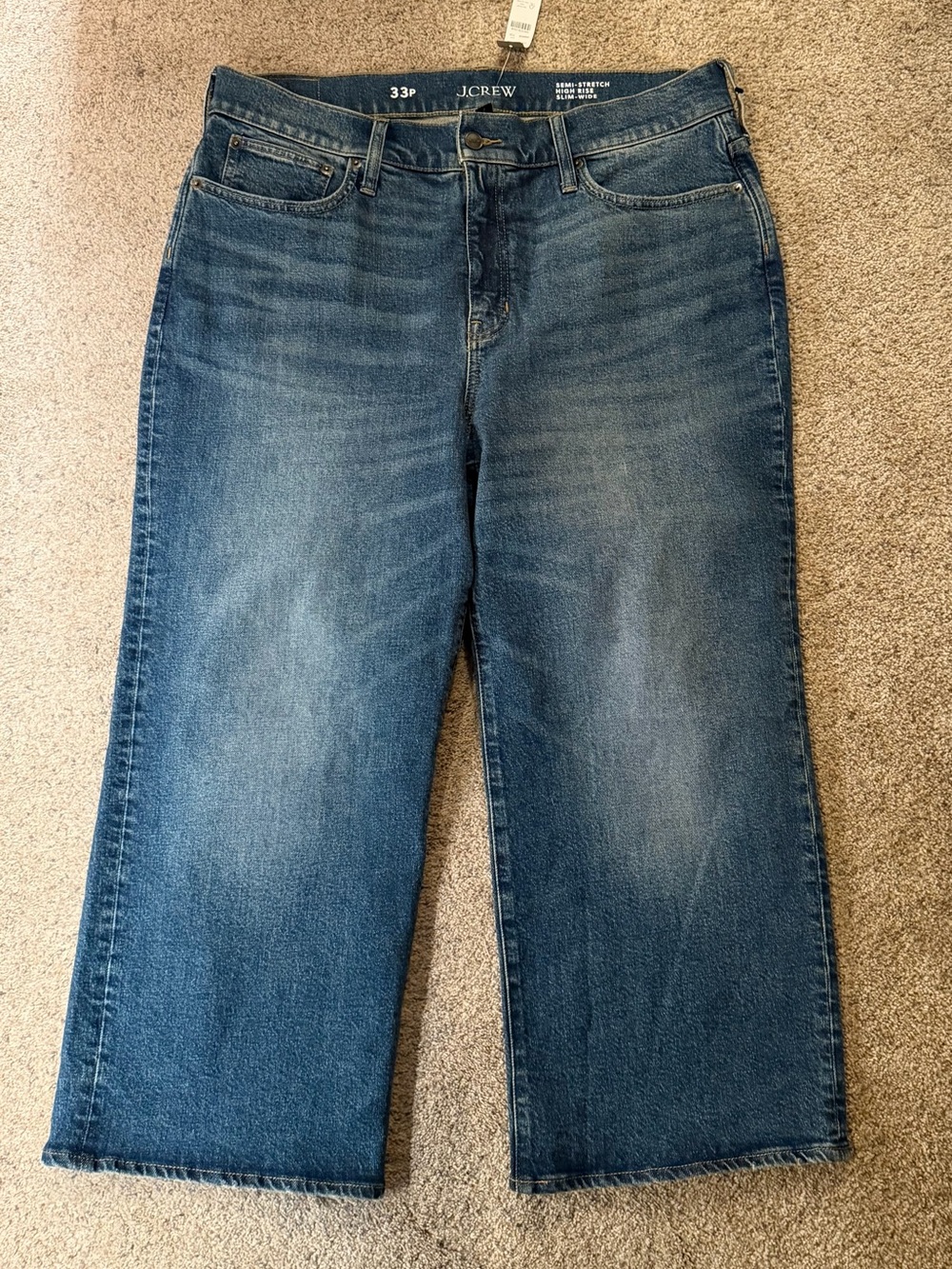 J. Crew semi stretch high rise wide leg